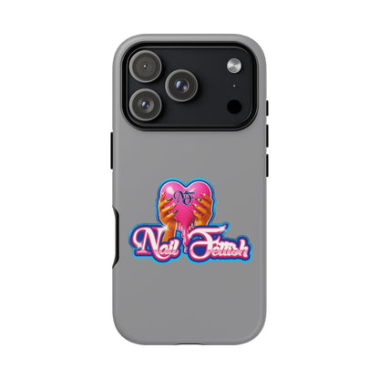 Phone Case with Heart Design, For Nail Enthusiasts, Gifts for Her, Cute Phone Accessories, Valentine's Day