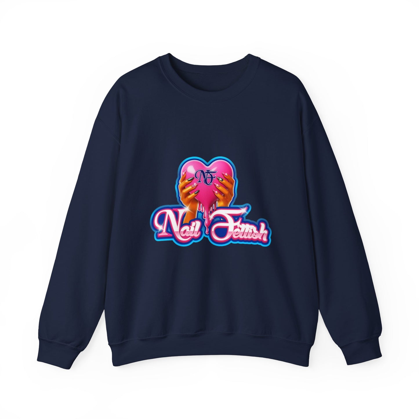 Nail Art Enthusiast Crewneck Sweatshirt, Cozy Pullover for Nail Lovers, Gift for Manicure Fans, Stylish Sweatshirt, Birthday Gift