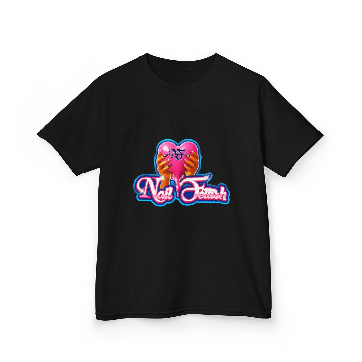 Colorful Kids Tee with Heart Design, Fun Daily Wear, Birthday Gift, Casual Summer Shirt, Youth Fashion
