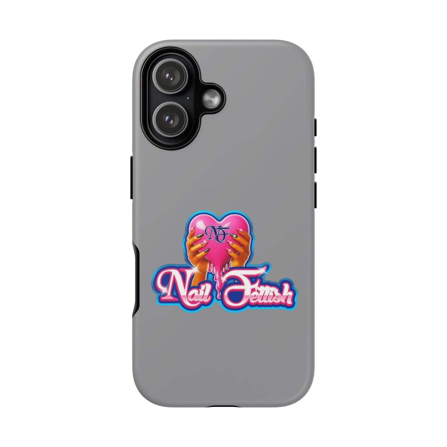 Phone Case with Heart Design, For Nail Enthusiasts, Gifts for Her, Cute Phone Accessories, Valentine's Day