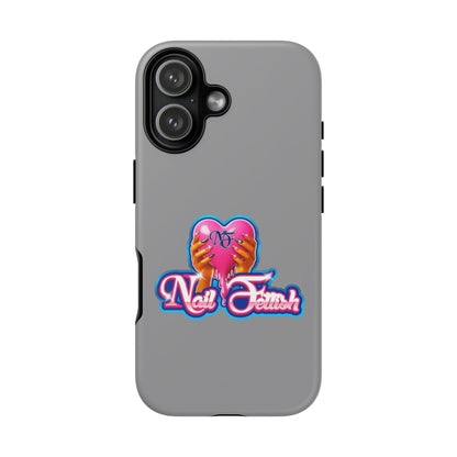Phone Case with Heart Design, For Nail Enthusiasts, Gifts for Her, Cute Phone Accessories, Valentine's Day