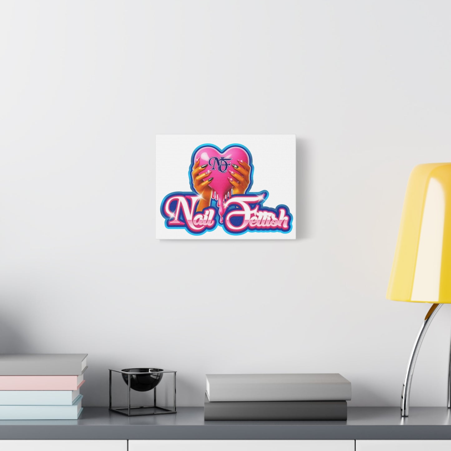 Canvas Art Print - Nail Fetish Design for Beauty Lovers, Home Decor, Gift Idea, Wall Art, Trendy Decor, Girly Aesthetic