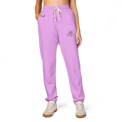 Cozy Garment-Dyed Fleece Sweatpants | Chill Vibes, Perfect for Lounging, Gifts for Friends, Casual Wear, Home Relaxation