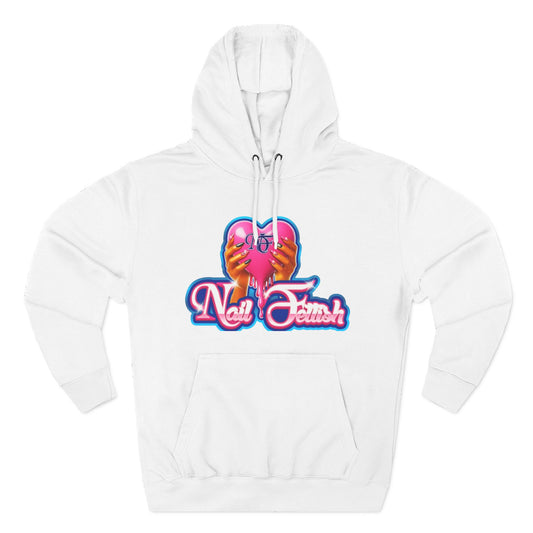 Nail Fetish Hoodie, Cozy Fleece Sweatshirt for Nail Art Lovers, Gift for Nail Technicians, Trendy Fashion, Perfect for Relaxation