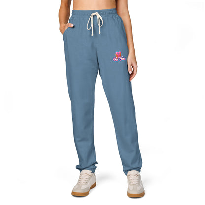 Cozy Garment-Dyed Fleece Sweatpants | Chill Vibes, Perfect for Lounging, Gifts for Friends, Casual Wear, Home Relaxation