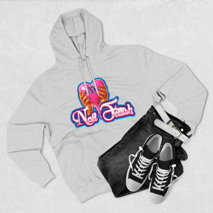 Nail Fetish Hoodie, Cozy Fleece Sweatshirt for Nail Art Lovers, Gift for Nail Technicians, Trendy Fashion, Perfect for Relaxation