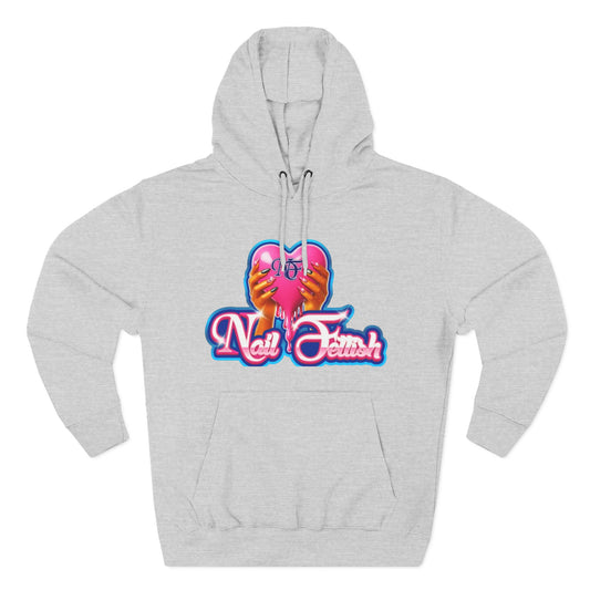 Nail Fetish Hoodie, Cozy Fleece Sweatshirt for Nail Art Lovers, Gift for Nail Technicians, Trendy Fashion, Perfect for Relaxation