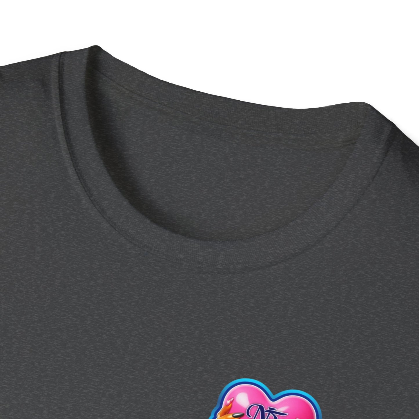 Vibrant Tropical Heart T-Shirt, Summer Fashion, Gift for Women, Beach Wear, Casual Style, Love Theme