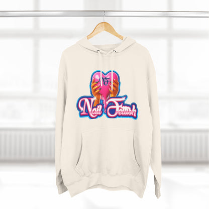 Nail Fetish Hoodie, Cozy Fleece Sweatshirt for Nail Art Lovers, Gift for Nail Technicians, Trendy Fashion, Perfect for Relaxation