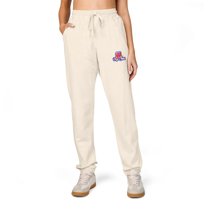 Cozy Garment-Dyed Fleece Sweatpants | Chill Vibes, Perfect for Lounging, Gifts for Friends, Casual Wear, Home Relaxation