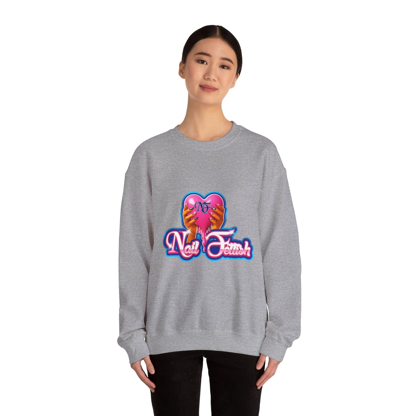 Nail Art Enthusiast Crewneck Sweatshirt, Cozy Pullover for Nail Lovers, Gift for Manicure Fans, Stylish Sweatshirt, Birthday Gift