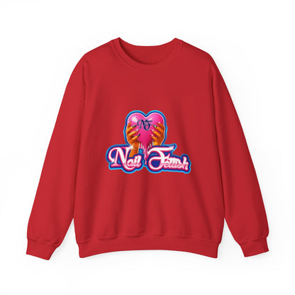 Nail Art Enthusiast Crewneck Sweatshirt, Cozy Pullover for Nail Lovers, Gift for Manicure Fans, Stylish Sweatshirt, Birthday Gift