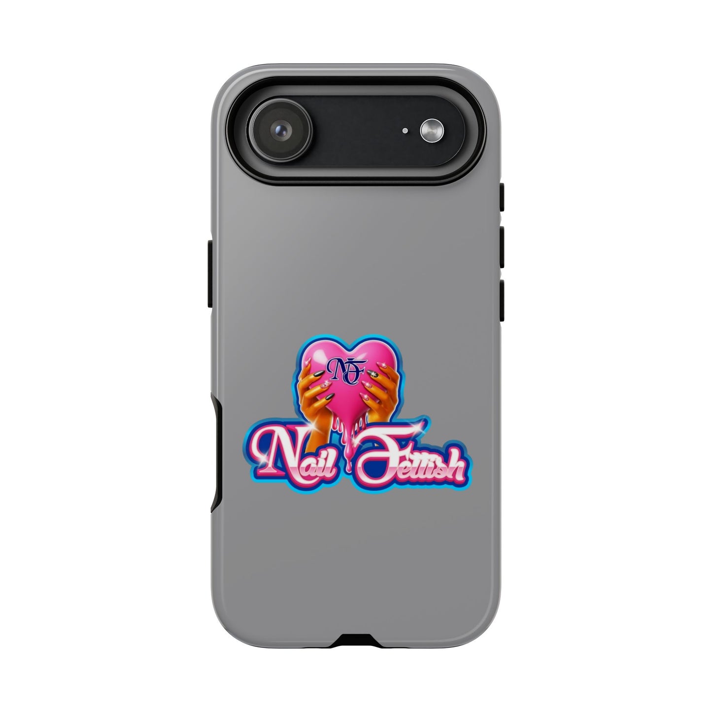 Phone Case with Heart Design, For Nail Enthusiasts, Gifts for Her, Cute Phone Accessories, Valentine's Day