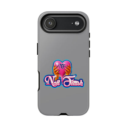 Phone Case with Heart Design, For Nail Enthusiasts, Gifts for Her, Cute Phone Accessories, Valentine's Day