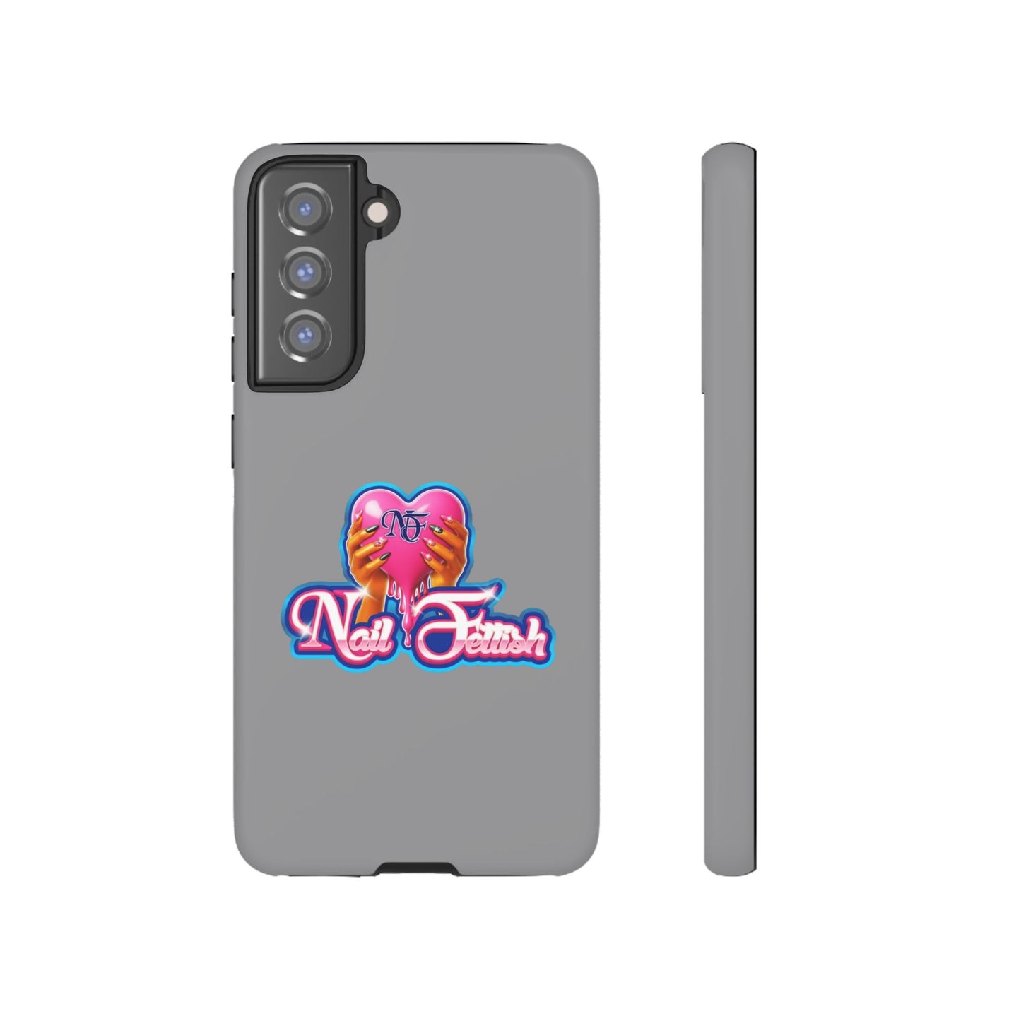 Phone Case with Heart Design, For Nail Enthusiasts, Gifts for Her, Cute Phone Accessories, Valentine's Day