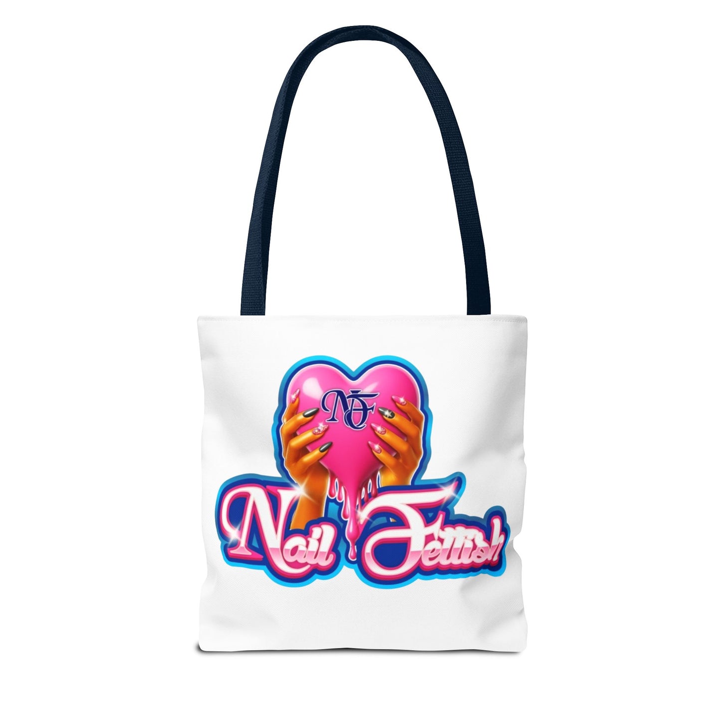 Nail Lover Tote Bag, AOP Shopping Bag, Cute Handbag, Gift for Nail Artists, Trendy Tote, Nail Design Fashion