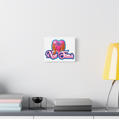 Canvas Art Print - Nail Fetish Design for Beauty Lovers, Home Decor, Gift Idea, Wall Art, Trendy Decor, Girly Aesthetic