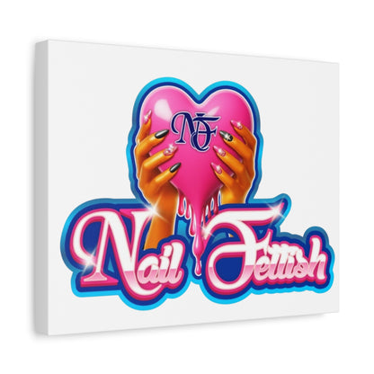 Canvas Art Print - Nail Fetish Design for Beauty Lovers, Home Decor, Gift Idea, Wall Art, Trendy Decor, Girly Aesthetic