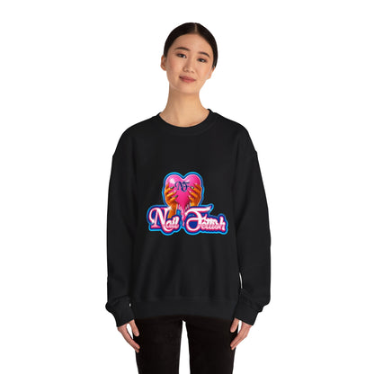 Nail Art Enthusiast Crewneck Sweatshirt, Cozy Pullover for Nail Lovers, Gift for Manicure Fans, Stylish Sweatshirt, Birthday Gift
