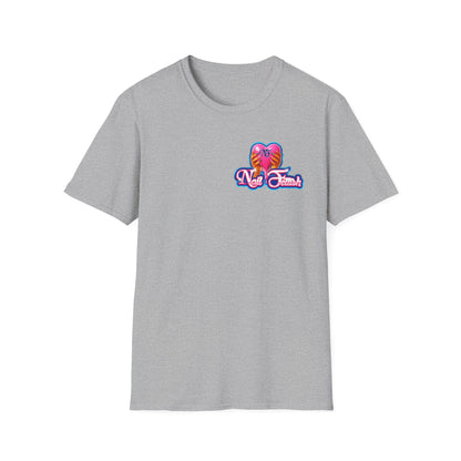 Vibrant Tropical Heart T-Shirt, Summer Fashion, Gift for Women, Beach Wear, Casual Style, Love Theme