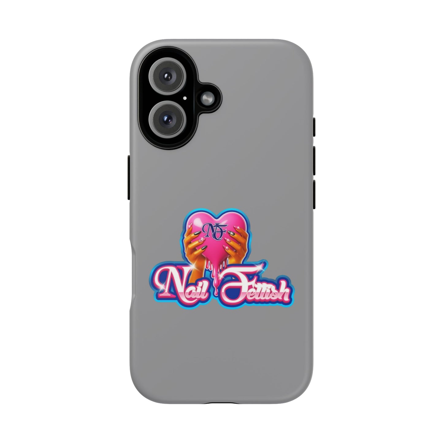 Phone Case with Heart Design, For Nail Enthusiasts, Gifts for Her, Cute Phone Accessories, Valentine's Day