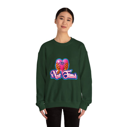 Nail Art Enthusiast Crewneck Sweatshirt, Cozy Pullover for Nail Lovers, Gift for Manicure Fans, Stylish Sweatshirt, Birthday Gift