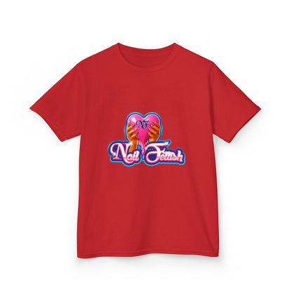 Colorful Kids Tee with Heart Design, Fun Daily Wear, Birthday Gift, Casual Summer Shirt, Youth Fashion