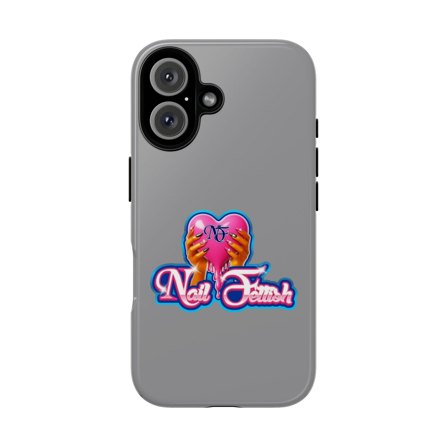 Phone Case with Heart Design, For Nail Enthusiasts, Gifts for Her, Cute Phone Accessories, Valentine's Day