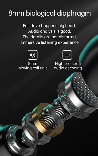 M25 Bluetooth 5.3 Earphones Noise Canceling Earbuds Wireless Headphones HD Call Stereo Sports Headsets With Mic