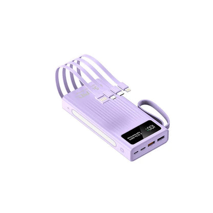 66W Super Fast Power Bank 20000 mAh Large Capacity Mobile Battery Pack Intelligent Digital Display for iPhone Xiaomi