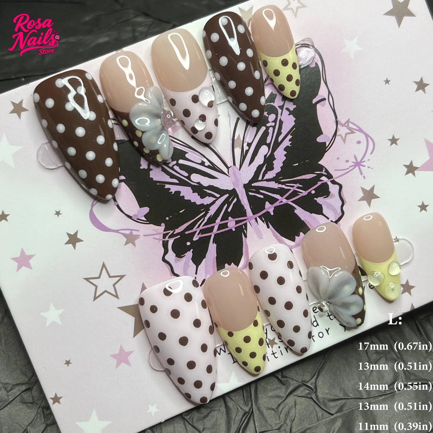 10pcs Handmade Press on Nails Cute 3D Banana Nail Art Presson False Nail Thick Acrylic Hand Painted Lemon Almond Press ons Nails