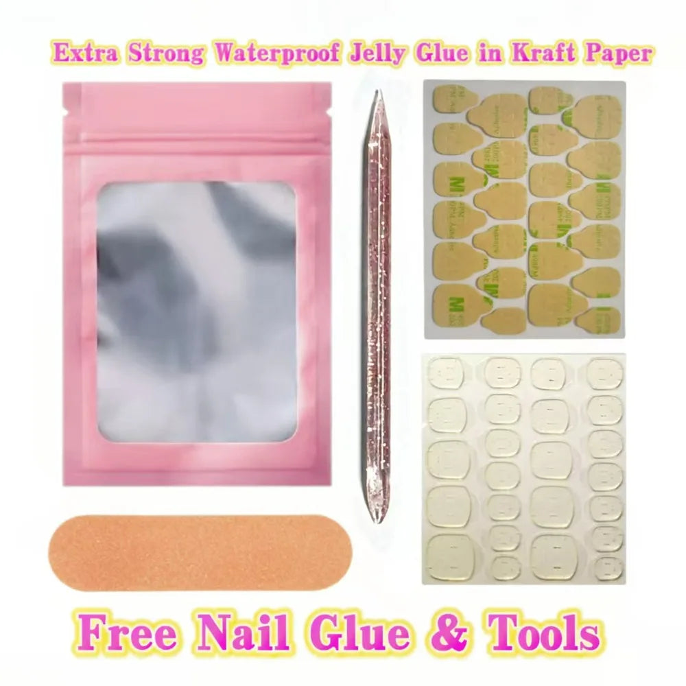 10pcs Handmade Solid Color Press On Nails Fashionable Elegant Versatile Fits All Occasions