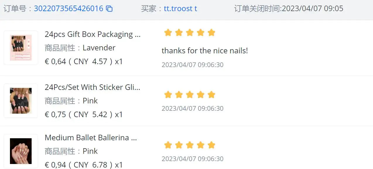 French Nails Press on Nails Acrylic Press on Nails Handmade Thick Press on Nails 3d Art Fish False Nails Remover Fake Nails 24Pc