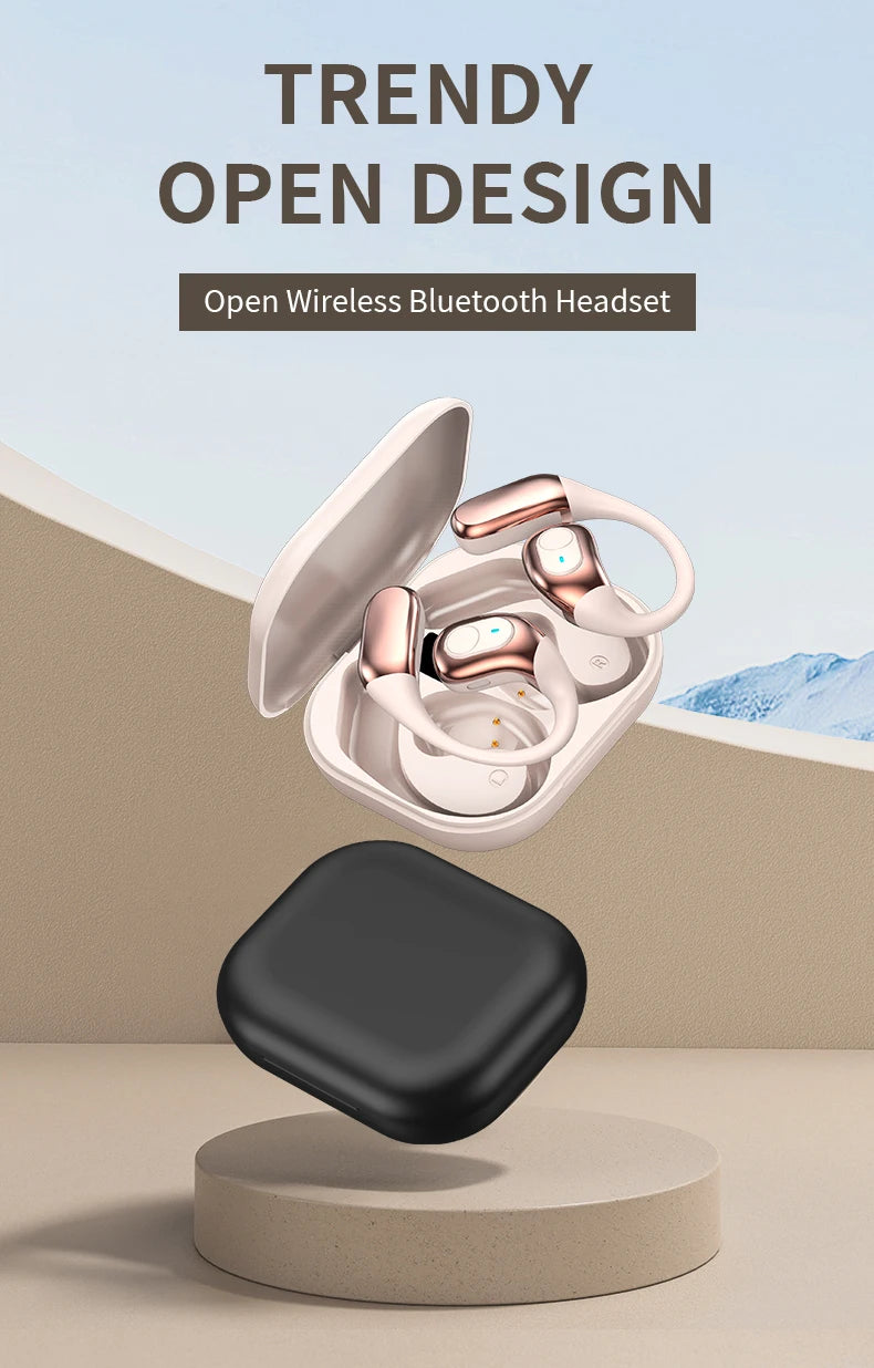Bluetooth wireless earbuds Ear Hook Headset Bluetooth Headphone HD Sound Quality Stereo Sports work EarBuds