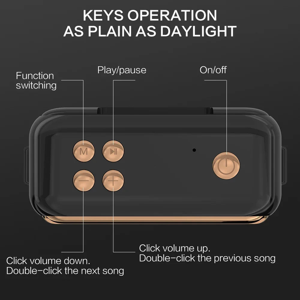 Bluetooth Speaker Wireless Portable Stereo Sound with Deep Bass Treble Wireless 5.0 TWS TF Card USB AUX Audio Input
