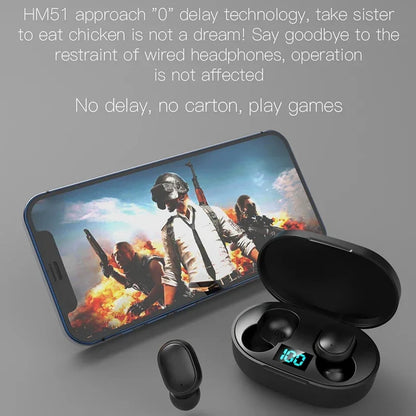 E6S Wireless Earphones Bluetooth Headphone Gaming Headset TWS E7S Sports Earbuds Noise Cancelling Headset for IOS Android