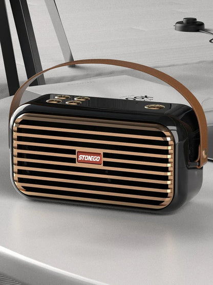 Bluetooth Speaker Wireless Portable Stereo Sound with Deep Bass Treble Wireless 5.0 TWS TF Card USB AUX Audio Input