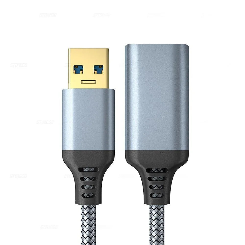 USB 3.0 Extension Cable 3ft/6ft, Male To Female Braided Cord, High Speed Data Transfer for Keyboard/Mouse/Flash Drive