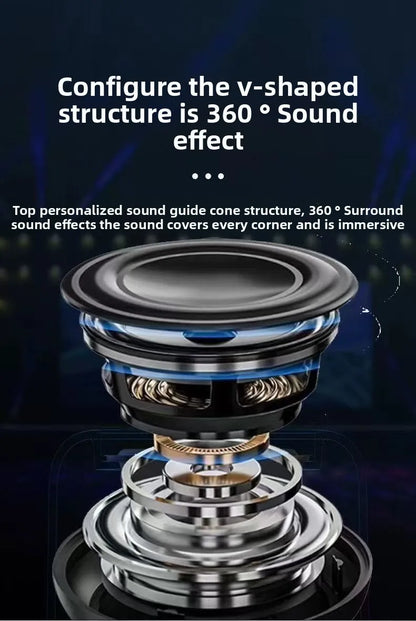 New wireless Bluetooth speaker - heavy bass, high sound quality, loud volume, mini small speaker for mobile phones