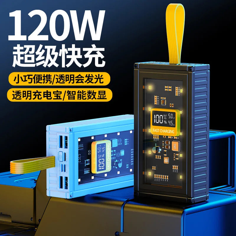 PowerBank 50000mAh 30000mAh 20000mAh Spare battery Portable Charger Mobile External Battery Fast charging For Camping iPhone