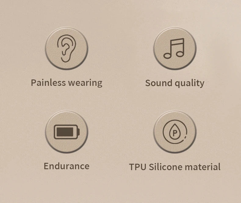Bluetooth wireless earbuds Ear Hook Headset Bluetooth Headphone HD Sound Quality Stereo Sports work EarBuds
