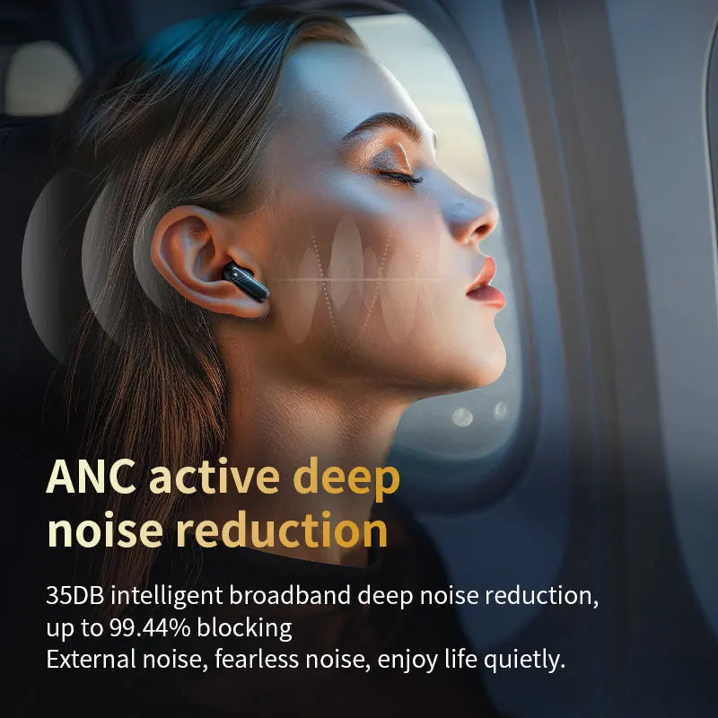 2025 New Wireless Earbuds With Touch Screen In-Ear Earphone ANC Noise Cancellation Long Battery ENC Compatible With IOS Android