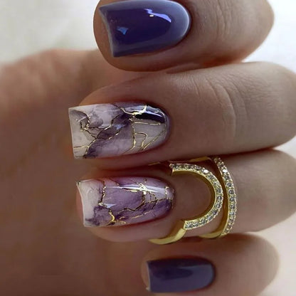 French Nails Press on Nails Acrylic Press on Nails Handmade Thick Press on Nails 3d Art Fish False Nails Remover Fake Nails 24Pc