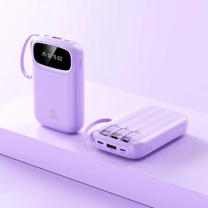 BCAK/ flagship store 200000 Milliampere Wholesale Power Bank with Built-in Cable, Mini, Portable, Fast Charging Mobile Power Sup