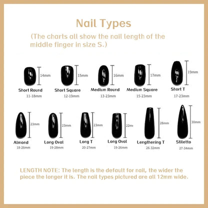 10pcs Handmade Solid Color Press On Nails Fashionable Elegant Versatile Fits All Occasions