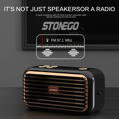 Bluetooth Speaker Wireless Portable Stereo Sound with Deep Bass Treble Wireless 5.0 TWS TF Card USB AUX Audio Input