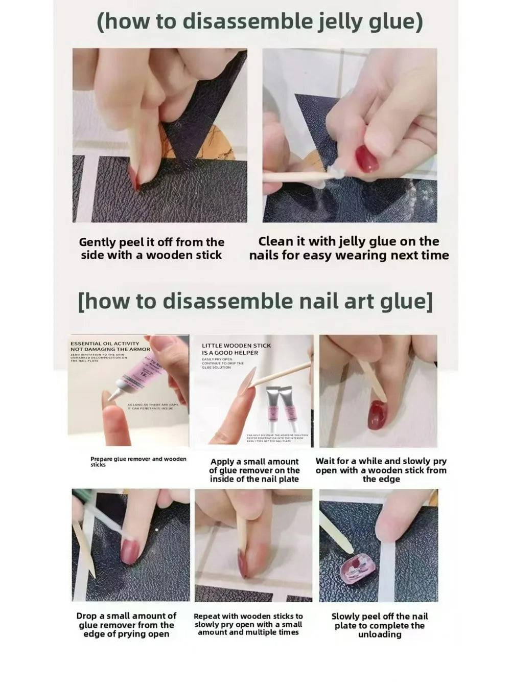 10pcs Handmade Solid Color Press On Nails Fashionable Elegant Versatile Fits All Occasions