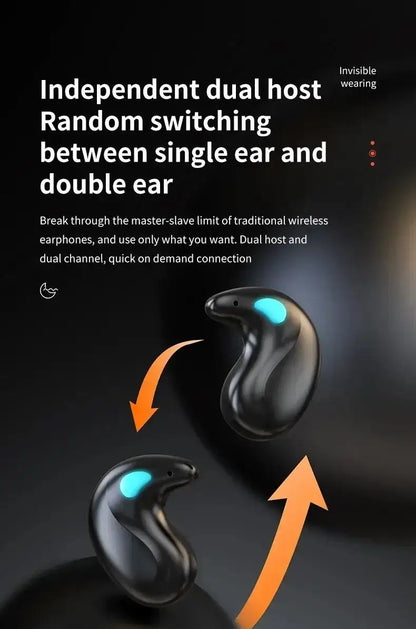 X55 Bluetooth Wireless Headphones Earbuds Ear Hooks Bluetooth Earphones Bass Noise Reduction Earbuds HiFi Stereo Headsets