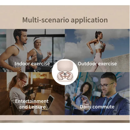 Bluetooth wireless earbuds Ear Hook Headset Bluetooth Headphone HD Sound Quality Stereo Sports work EarBuds