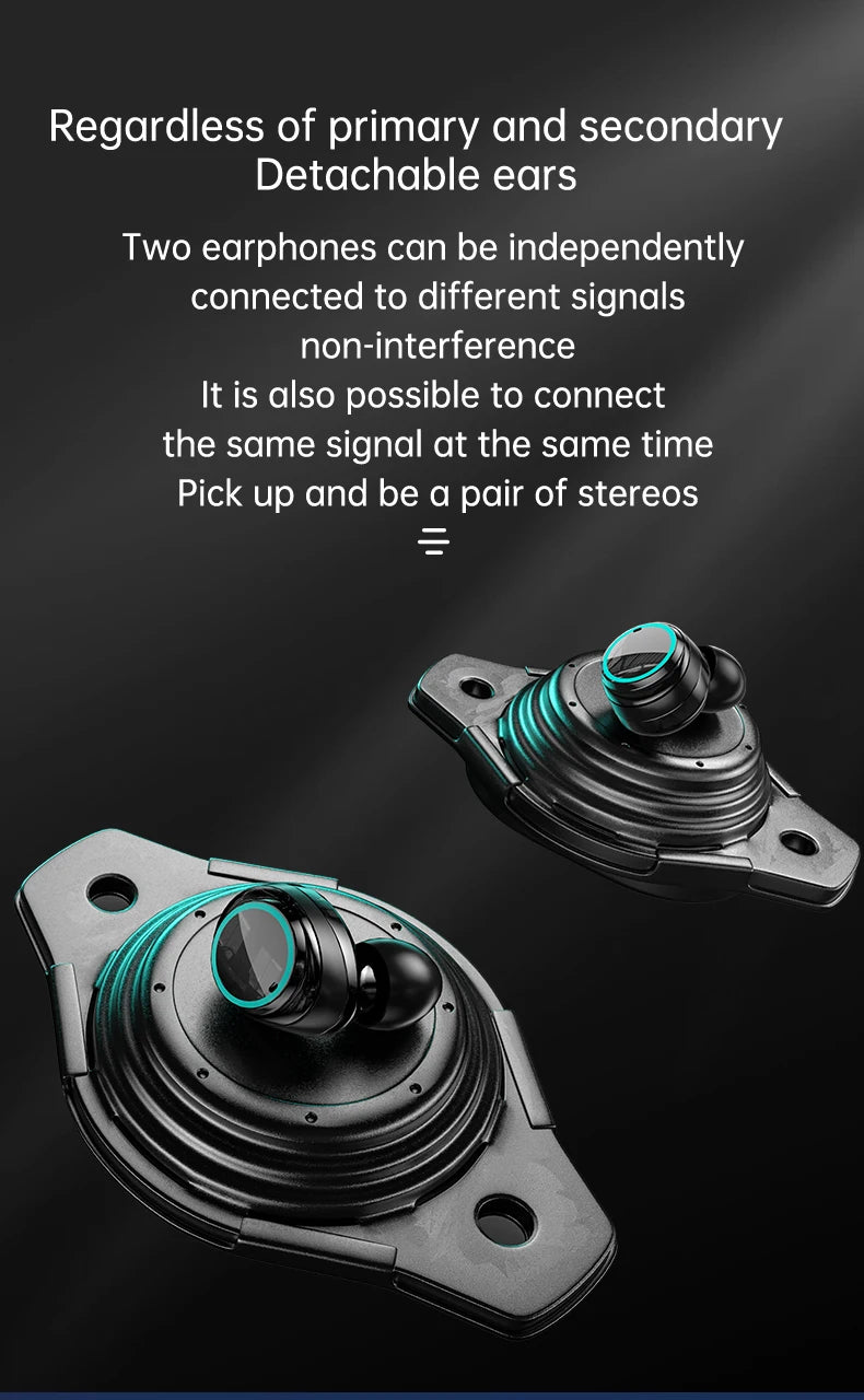 M25 Bluetooth 5.3 Earphones Noise Canceling Earbuds Wireless Headphones HD Call Stereo Sports Headsets With Mic